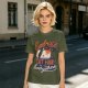 Olive T-Shirt with 'Embrace the Cat Hair It's Everywhere' Cat Graphic