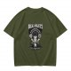 Olive green t-shirt with Dread Pirates graphic print