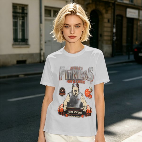 Myers Fitness For Slashers Horror Themed Graphic T-Shirt