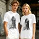 Olive T-Shirt With Dark Grim Reaper And Skull Pile Graphic