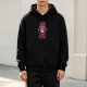 Black hoodie with whimsical monster graphic and 'Only Have Eyes For You' text