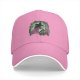 Black Baseball Cap with Spooky Witch Silhouette Halloween Print