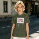 Olive t-shirt with cat holding 'It Probably Can Get Worse' sign