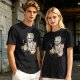 Olive Green T-Shirt With Cat In Robot Helmet Graphic Print