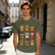 Olive Christmas Gingerbread Character Graphic T-Shirt