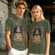 Olive T-Shirt With The Secret Order Of The Pizza All-Seeing Eye Print