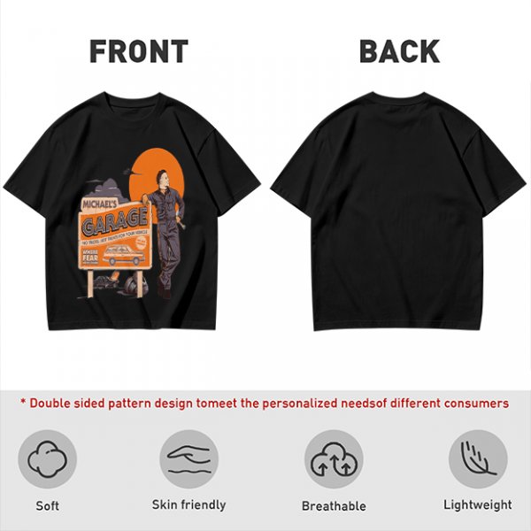 Michael's Garage Horror Themed Graphic T-Shirt