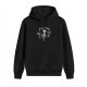 Black Hoodie With Skeleton Lifting Weights New Year Print