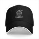 Black baseball cap with spooky pumpkin figure and 'Always Sexy' text