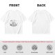 Olive green short-sleeve graphic t-shirt with vintage-style print