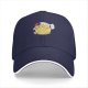 Black Baseball Cap With Saitama 'Ok' Meme Graphic Print