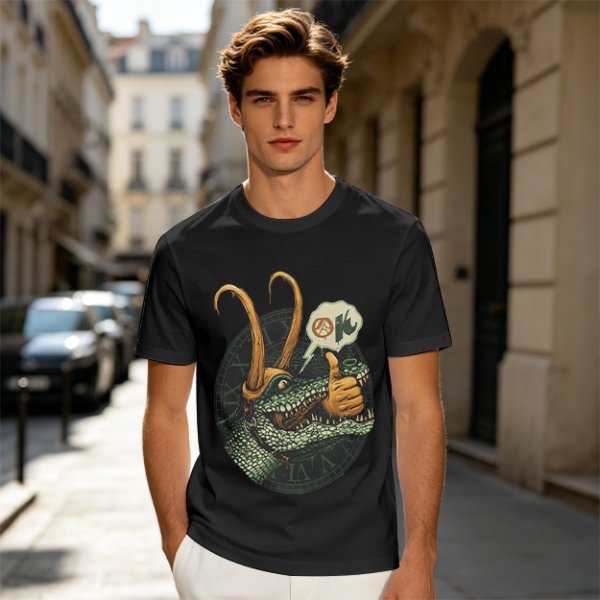 Alligator Loki Thumbs Up Graphic Tee