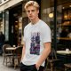 Olive T-Shirt with Papa's Tiki Paradise Skull Graphic