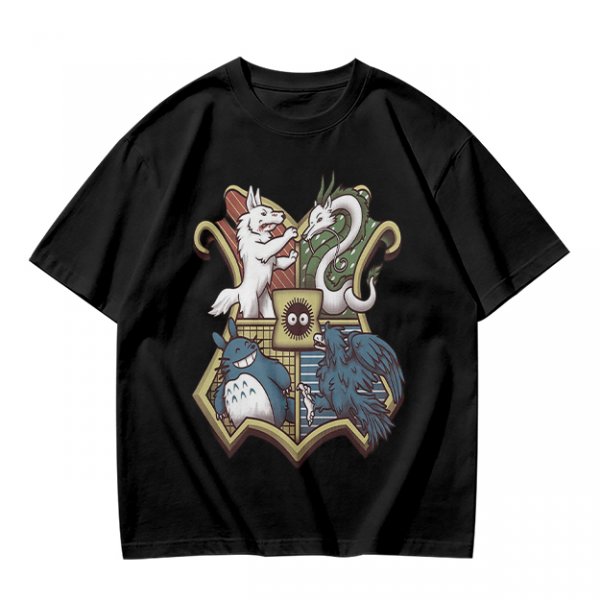 Studio Ghibli Fantasy Creatures Crest Graphic T-Shirt