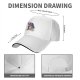 Black baseball cap with retro lifeguard graphic print