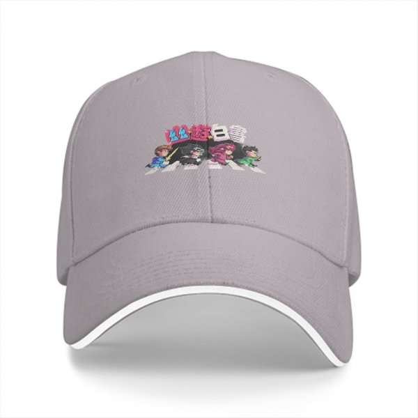 Black baseball cap with Yu Yu Hakusho anime character crosswalk art