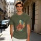Olive Green T-Shirt with Avatar Aang The Last Airbender Art