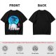 Anime girl cherry blossom scene graphic tee