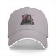 Black Baseball Cap With Grim Reaper Holding Scythe And Drink Graphic