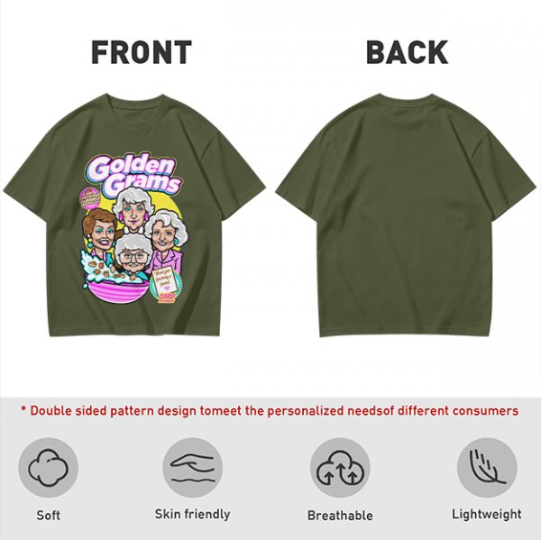 Golden Grams Themed Graphic T-Shirt Featuring The Golden Girls