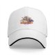 Black Baseball Cap With Raccoon, Opossum And Skunk Graphic Print