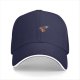 Black Baseball Cap With Detailed Pistol Graphic Design
