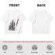 Olive T-Shirt With Evolutionary Human Silhouette Print