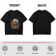 Olive Halloween Skeleton Pumpkin Graphic T-Shirt
