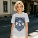 Olive T-shirt with Straw Hat Pirates Wanted Pirate Emblem Print