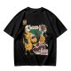Olive t-shirt with Choco-Bo's cereal graphic featuring a yellow bird