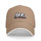 Black baseball cap with cute lying panda and 'NOTHING' print