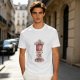 Olive Graphic T-Shirt With Insane Cat Illustration And Text