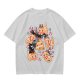 Olive Green Christmas Cat Gingerbread Graphic T-Shirt