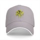 Black Baseball Cap With Distressed Yellow Skull Pirate Emblem