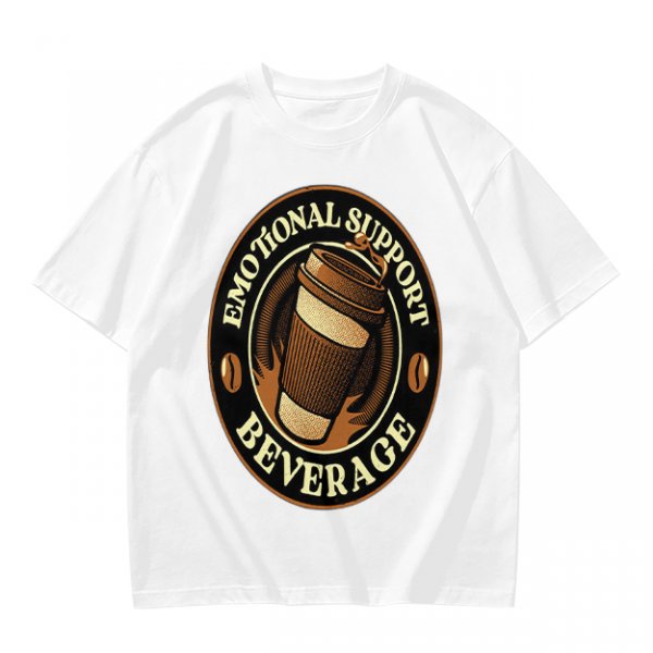 Emotional Support Beverage Coffee Lover Graphic T-Shirt