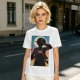 Olive Anime Character Silhouette Graphic T-Shirt