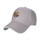 Black baseball cap with 'Stay Trashy' raccoon and opossum punk graphic
