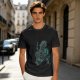 Olive T-shirt with Dark Fantasy Spirit Creature Graphic