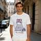 Olive T-shirt with Cute Raccoon Wearing Red Bow Graphic