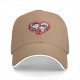 Black baseball cap with Frankenstein and bride heart graphic