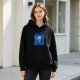 Black hoodie with Gear Five Luffy graphic print