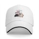 Coffee is my psychotherapist black baseball cap with cartoon print