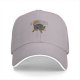 Black Baseball Cap With Aggressive Wild Boar Graphic Print