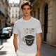 Olive Glitch Coffee Themed Graphic T-Shirt