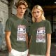 Spirited Away Character Eyes Graphic Olive T-Shirt