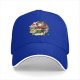 Black baseball cap with cute samurai panda riding a horse graphic