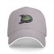 Black Baseball Cap With Cute Witch Frog Graphic Design