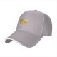 Black Baseball Cap With Cute Tabby Cat Graphic Print