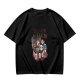 Olive T-Shirt With Horror Movie Character Nuggets Graphic Print