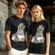 Olive T-Shirt With Cute Totoro And Soot Sprite Anime Print